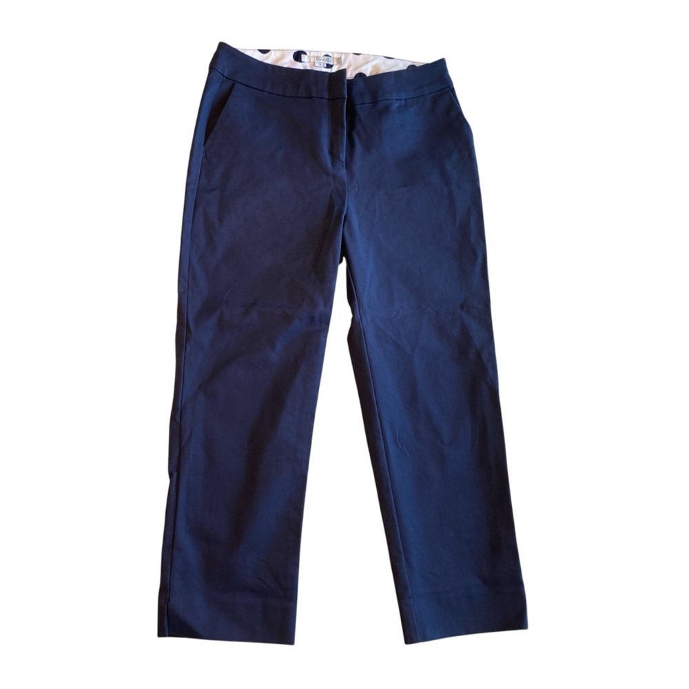 Boden Women's Blue Cotton Chinos Relaxed Fit Calf- Length Dress pants Size 6R